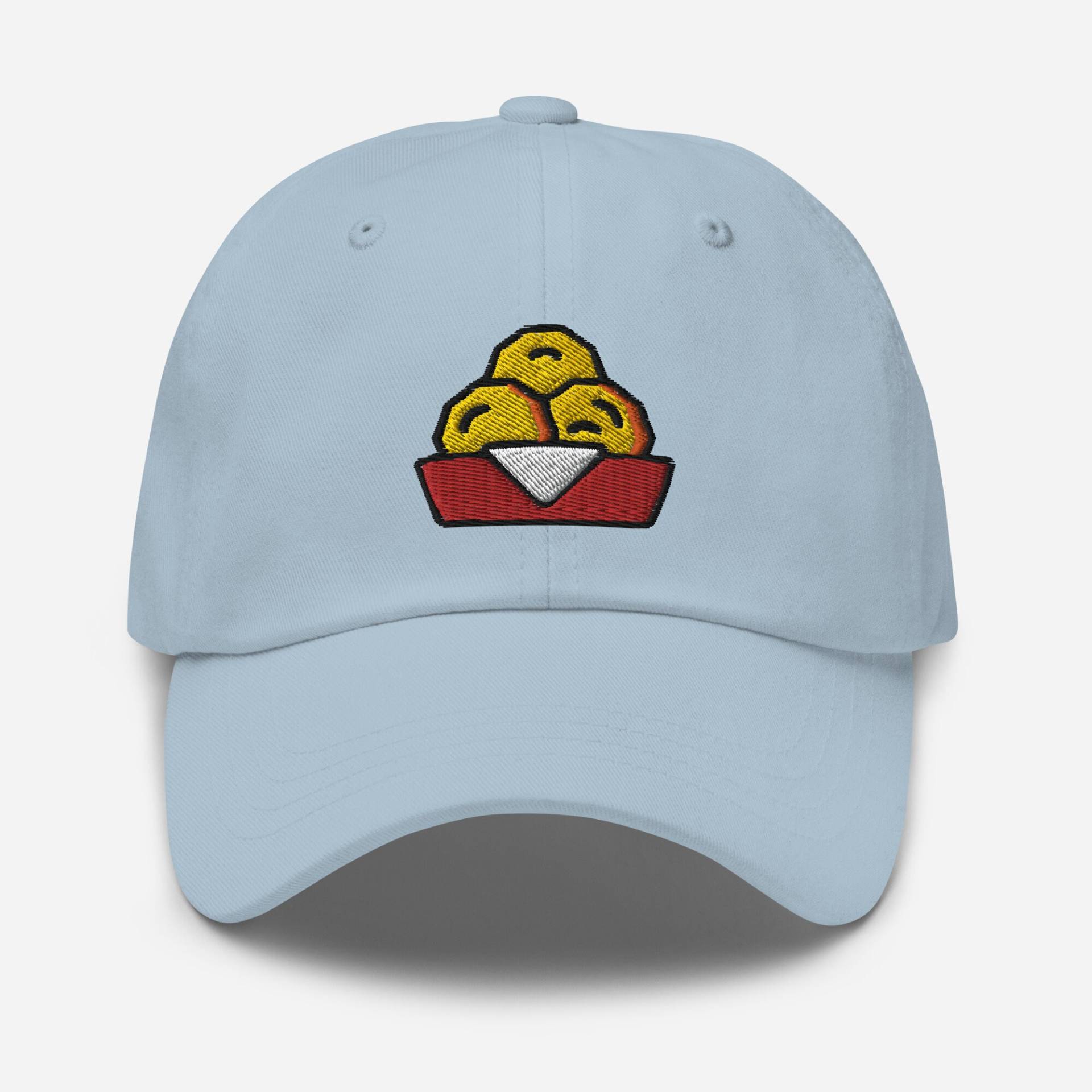 Hühnchen Nuggets Papa, Bestickter Hut, Baseball Cap - Unisex Verstellbar Unstrukturiert 6 Panel in Mehreren Farben, Fast Food Liebhaber Geschenk von StitchinSmilesCo