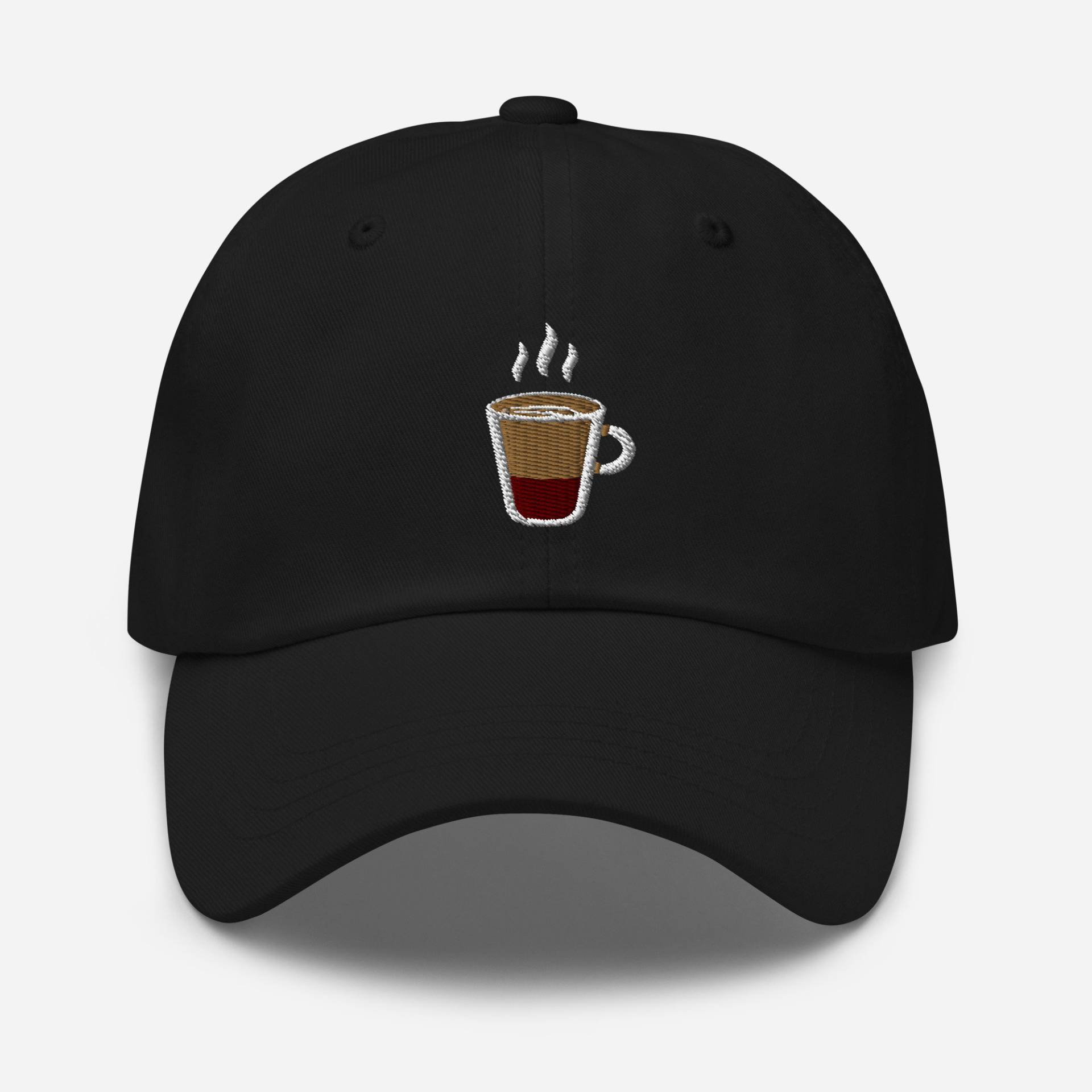 Kaffeetasse Papa Hut, Latte Bestickte Mütze 6 Panel Handgefertigt Verstellbar Unisex Baseball Cap in Mehreren Farben, Süßes Kaffee Liebhaber von StitchinSmilesCo