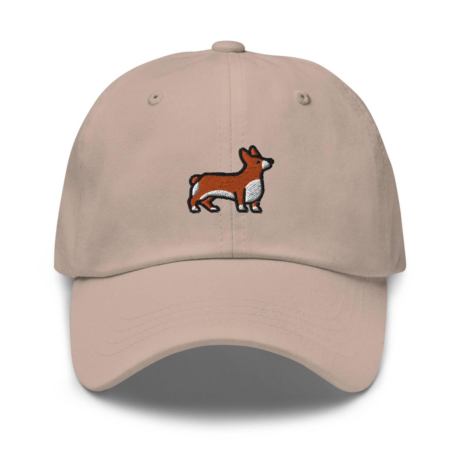 Niedliche Corgis Papa Hut, Bestickte Baseballmütze, Kawaii Geschenk Für Hundeliebhaber, Lustiger Pembroke Waliser Shiba Meme Doggo Cap von StitchinSmilesCo