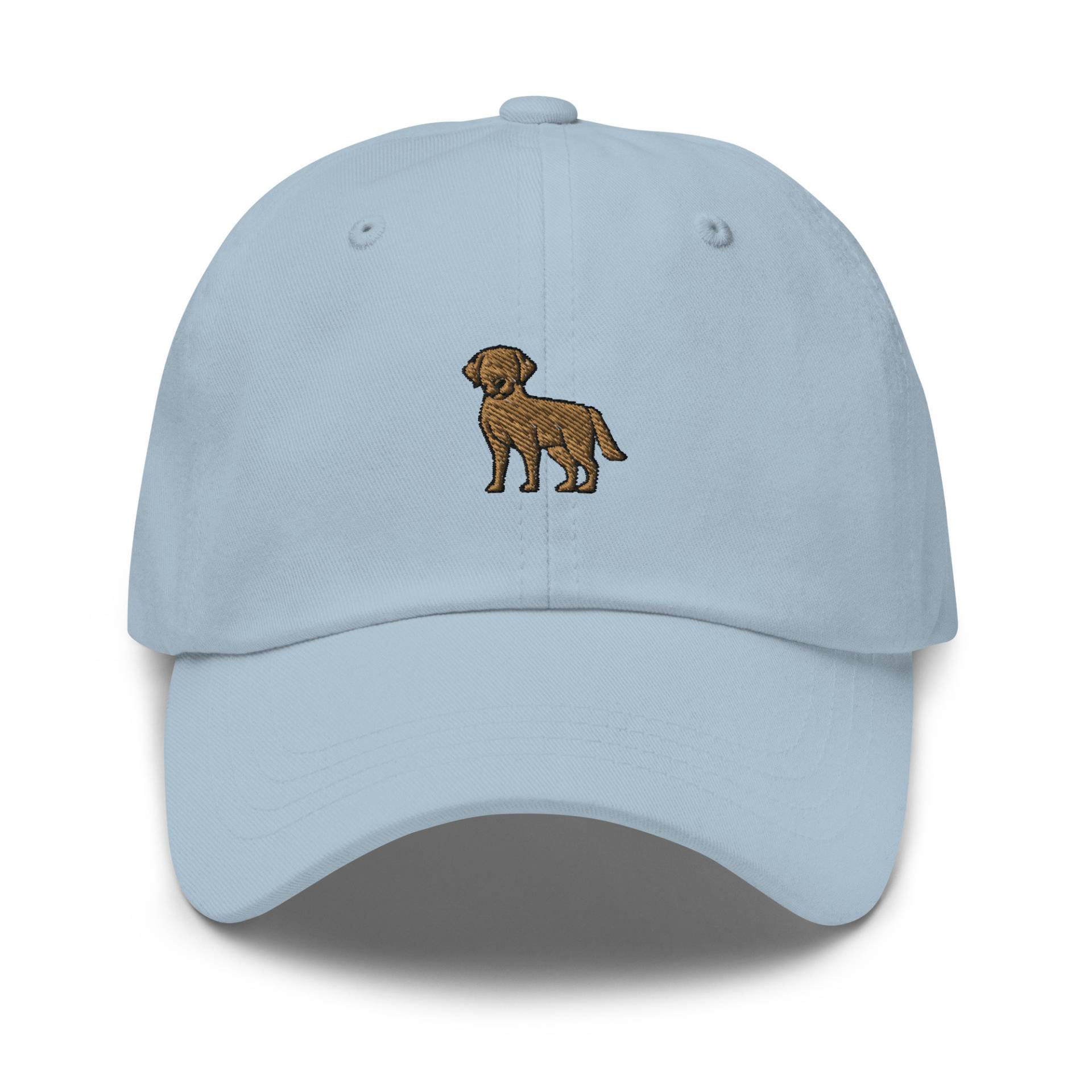 Niedlicher Labrador Retriever Papa Hut, Bestickte Hund Baseballmütze, Mama Geschenk, Lustiger Braun Gelb Golden Hut von StitchinSmilesCo