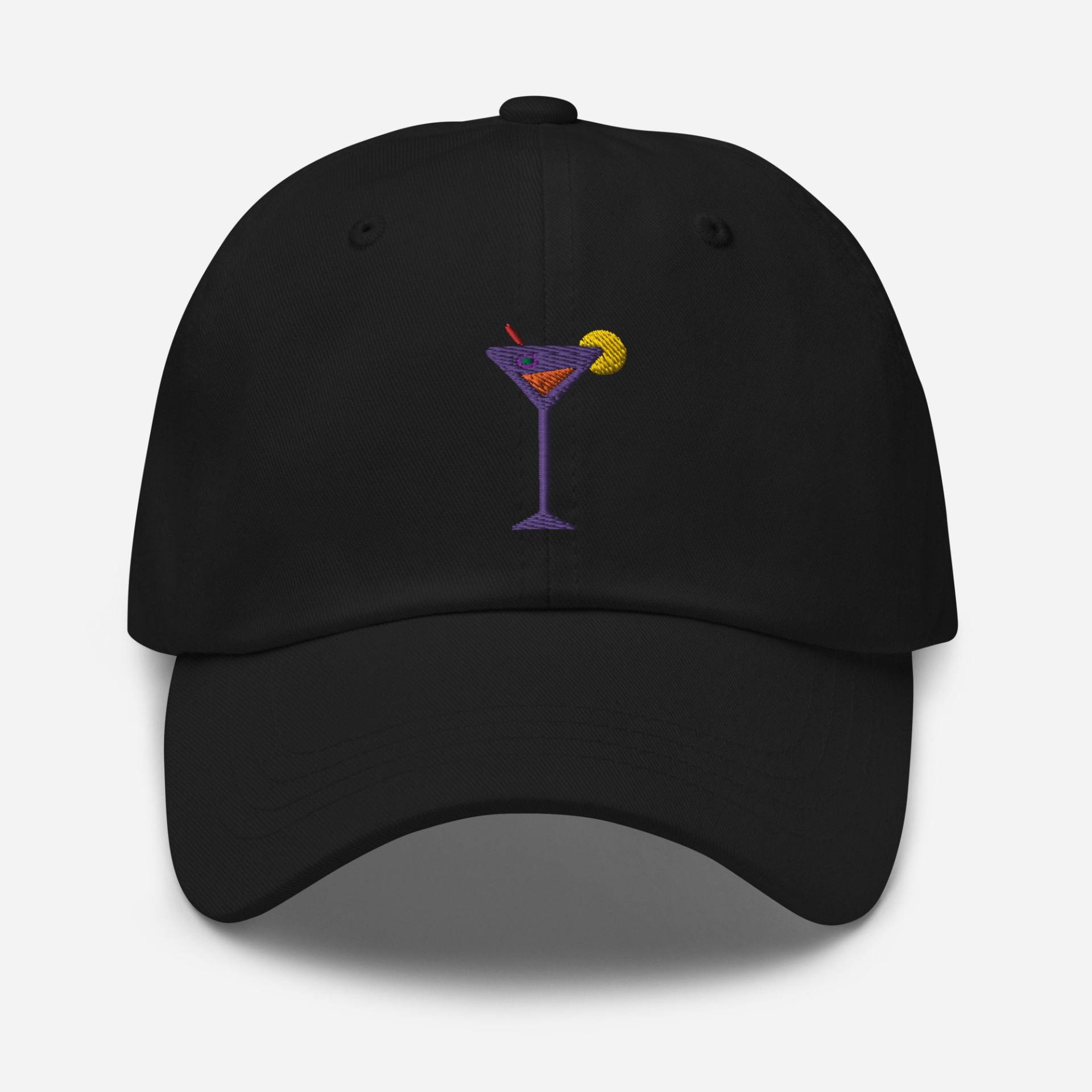 Party Cocktail Drink Papa Hut, Martini Glas Bestickte Mütze, Sommer Strand Dad Cap Geschenk, Urlaub Unisex Verstellbare Baseball Cap, Mehr Farben von StitchinSmilesCo