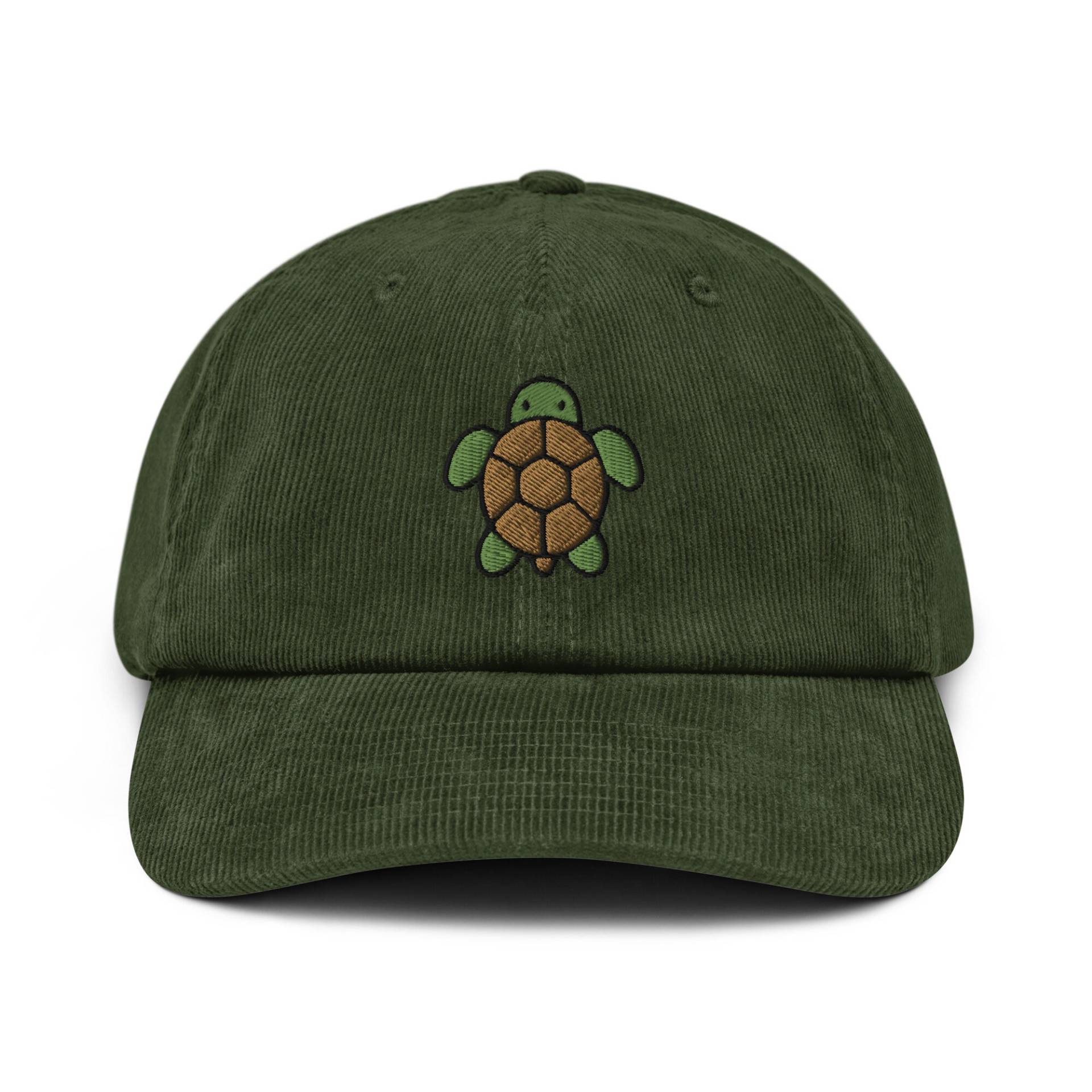 Schildkröte Cord Mütze, Bestickte Papa, Unisex Verstellbar 6 Panel Unstrukturiert Mehrere Farben, Meer Ozean Tier Geschenk Für Sie von StitchinSmilesCo