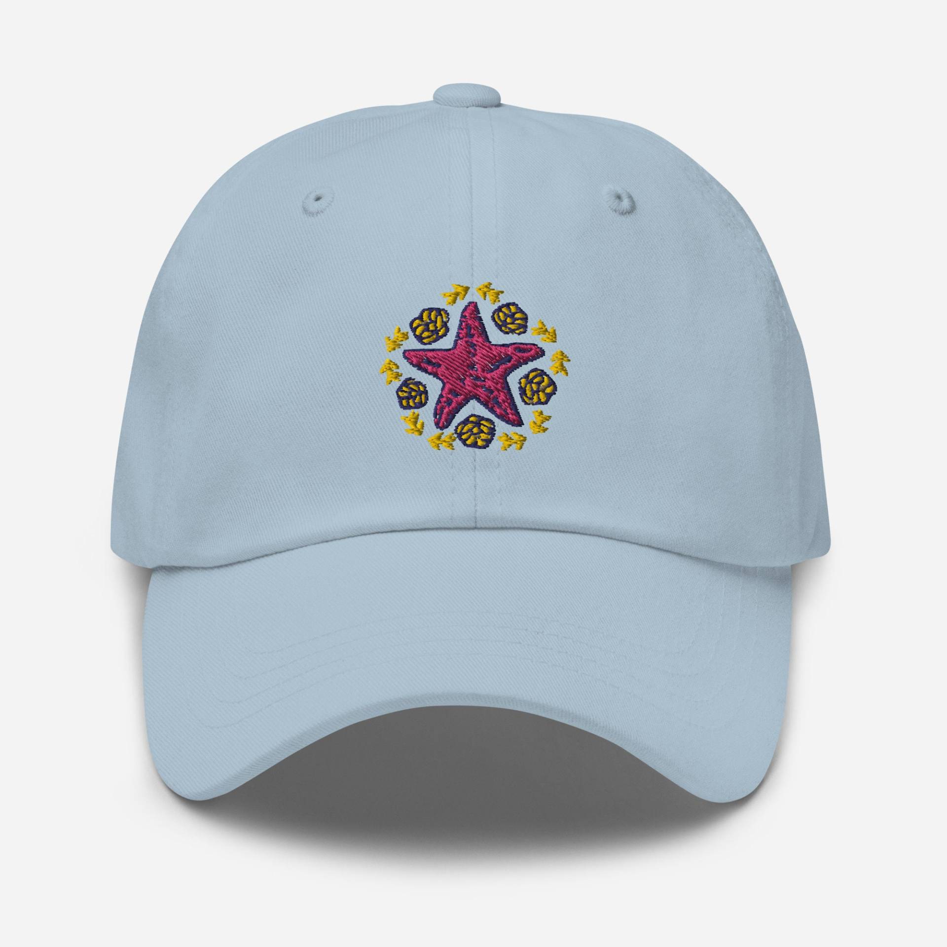 Seestern Papa Mütze, Bestickte Unisex 6 Panel Baseball Cap in Mehreren Farben, Ozean Liebhaber Geschenk von StitchinSmilesCo