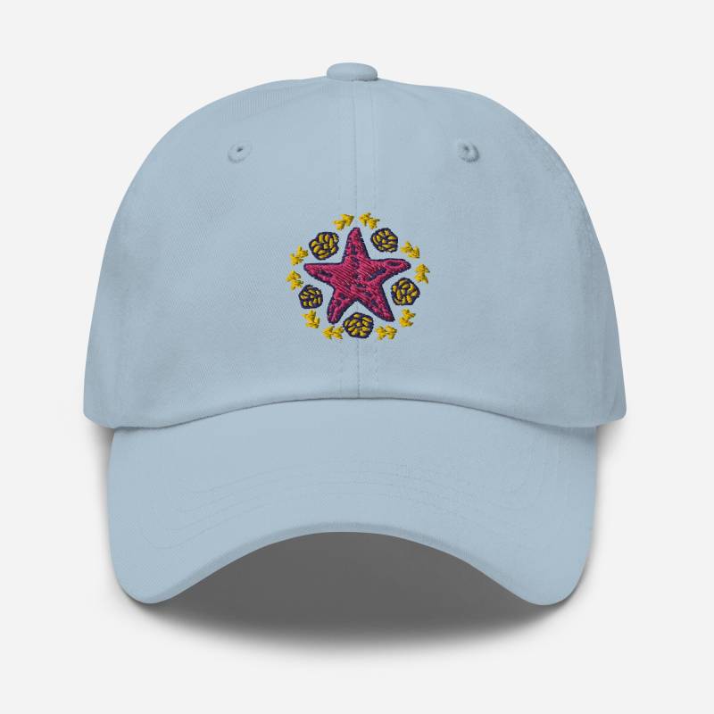 Seestern Papa Mütze, Bestickte Unisex 6 Panel Baseball Cap in Mehreren Farben, Ozean Liebhaber Geschenk von StitchinSmilesCo