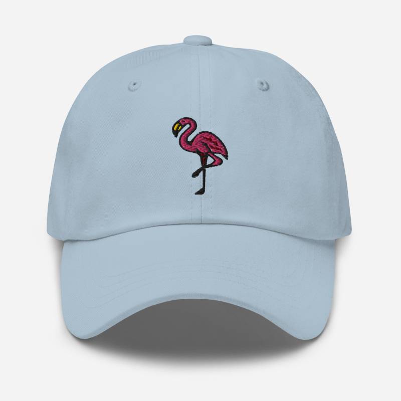 Sommer Flamingo Papa Hut, Bestickter Hut Pink Vogel Baseball Cap - Unisex Verstellbar Unstrukturiert 6 Panel Mehrere Farben, Strand Geschenk von StitchinSmilesCo