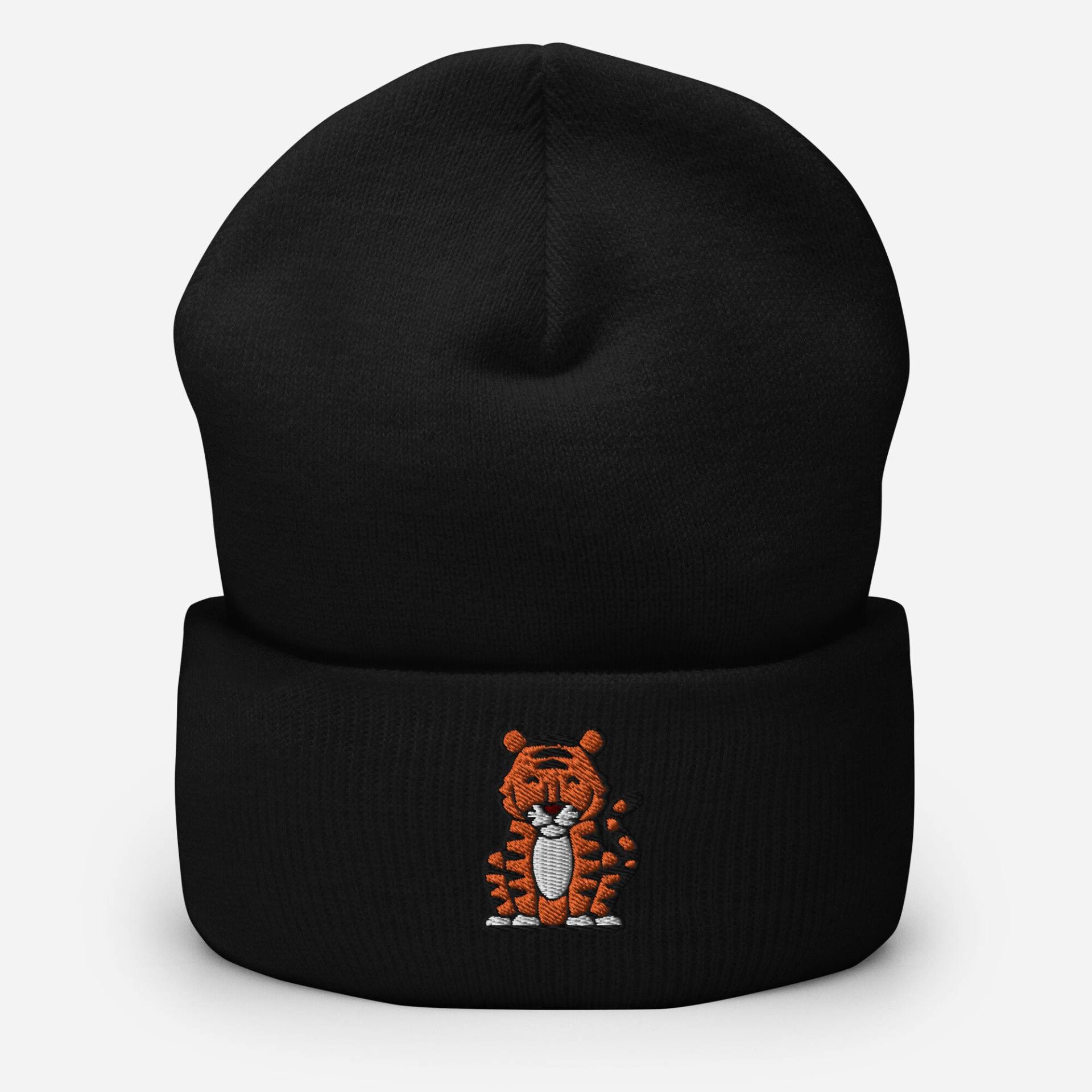 Süße Tiger Beanie Mütze, Wildkatze Tier Stickerei Strickmütze Wintermütze Unisex Herbst Warme Mütze Mehrere Farben, Geschenk von StitchinSmilesCo