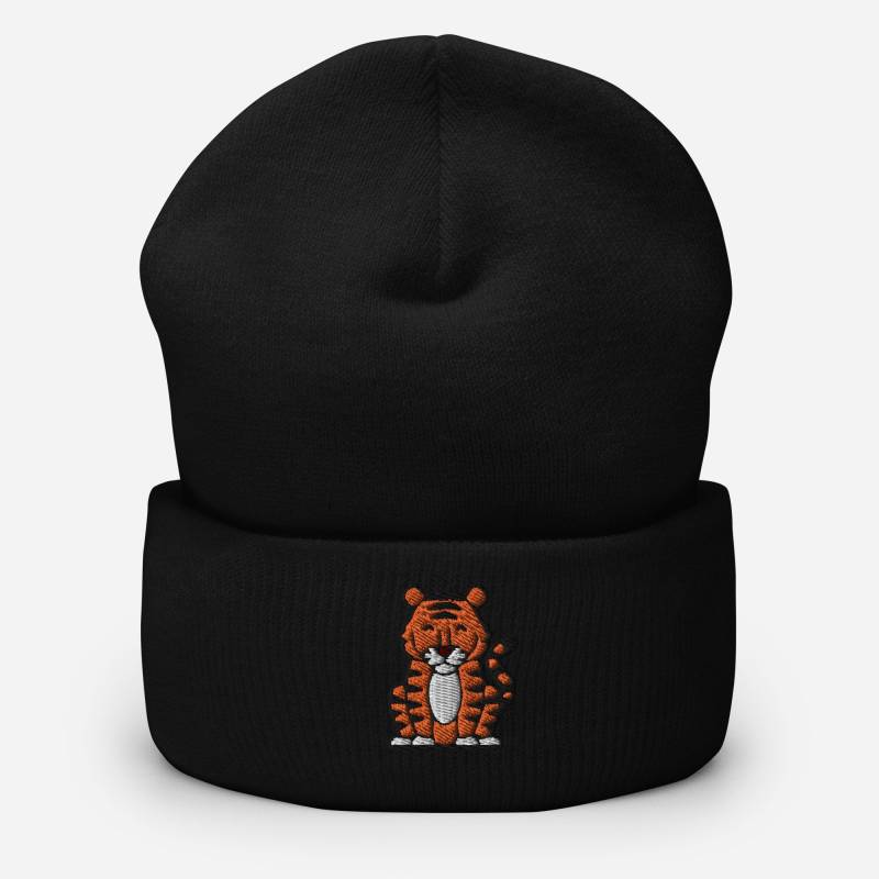 Süße Tiger Beanie Mütze, Wildkatze Tier Stickerei Strickmütze Wintermütze Unisex Herbst Warme Mütze Mehrere Farben, Geschenk von StitchinSmilesCo