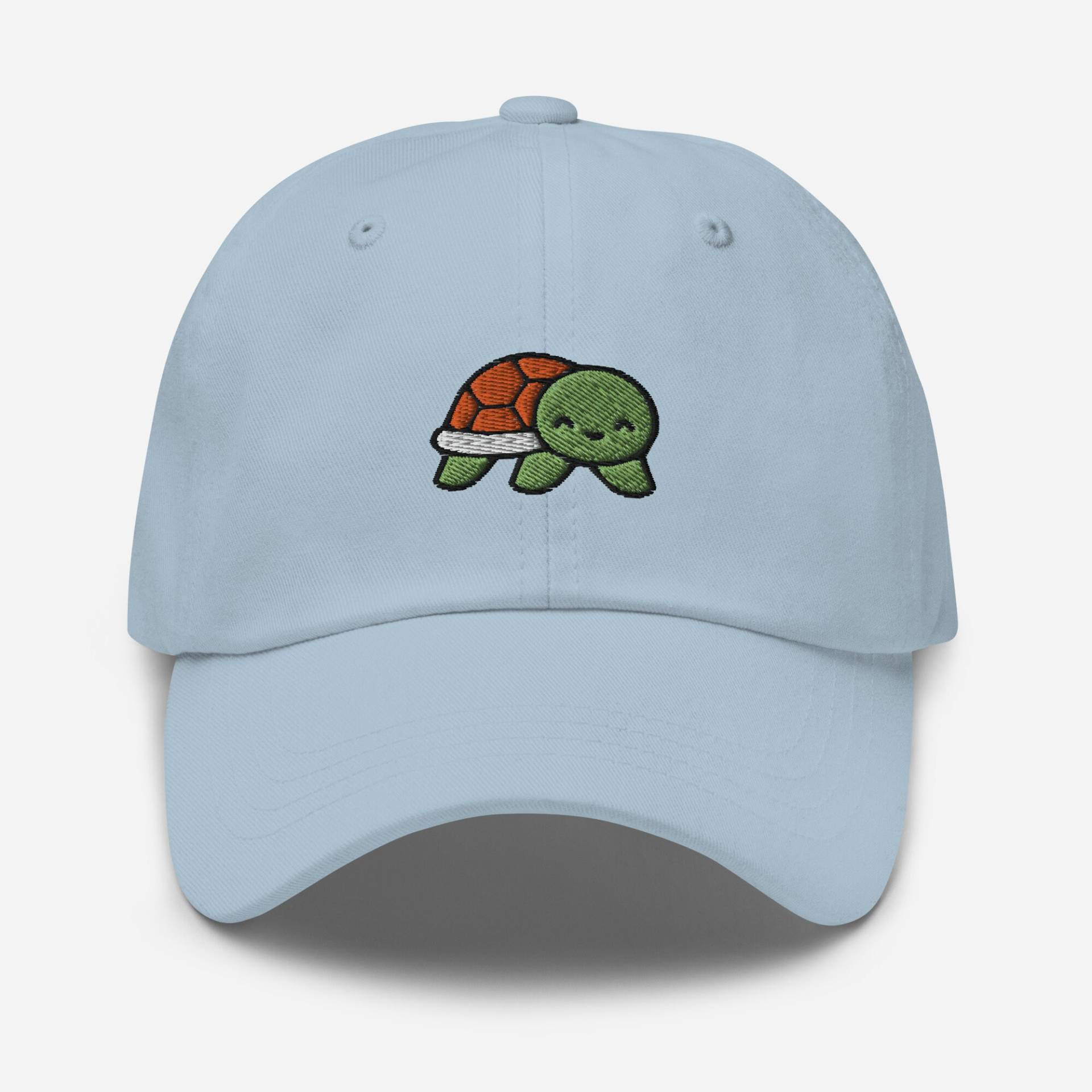 Süßer Schildkröte Papa Hut, Bestickter Hut Baseball Cap - Unisex Verstellbar Unstrukturiert 6 Panel in Mehreren Farben, Ozean Tier Geschenk von StitchinSmilesCo