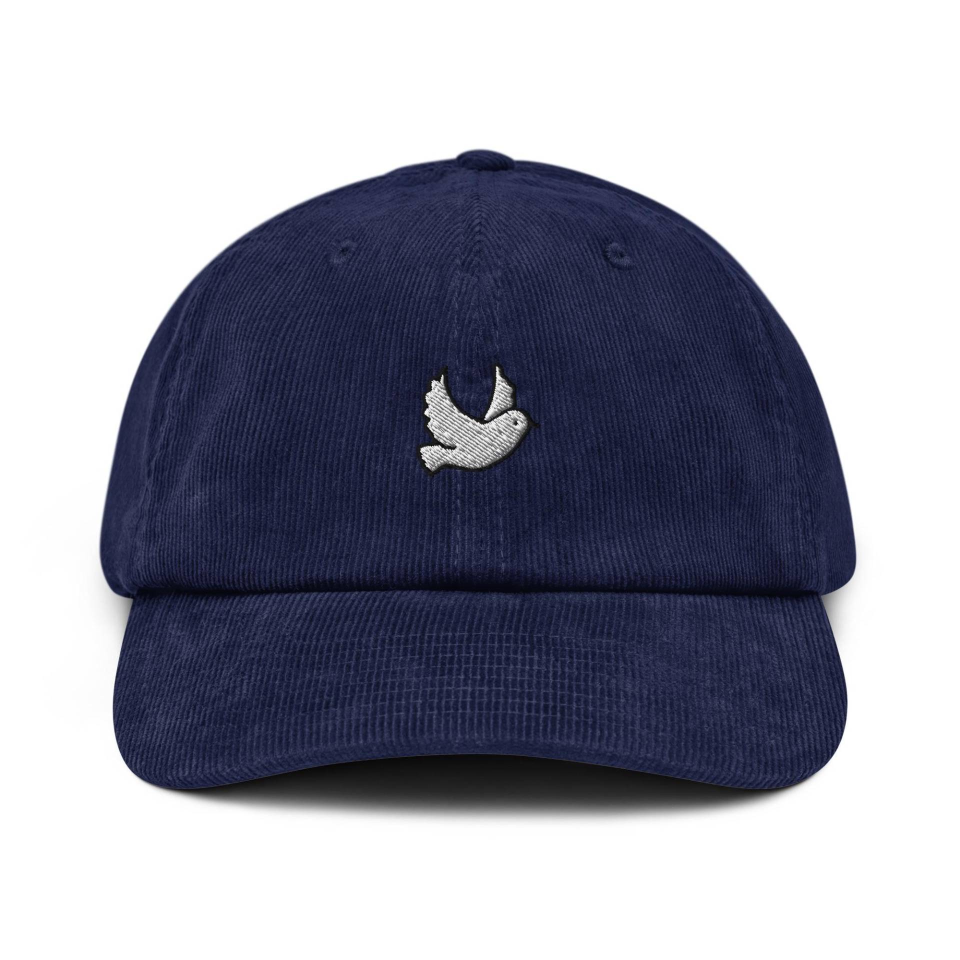 Taube Vogel Cord Hut, Verstellbarer Freizeithut, Gesticktes Design, Unisex Dad Stilvolles Accessoire Für Jeden Tag, Geschenk Den Frieden Taube Vogel Cord Hut, Verstellbarer Freizeithut, Gesticktes Design, Unisex Dad Stilvolles Accessoire Für Jeden Tag, Geschenk Den Frieden von StitchinSmilesCo