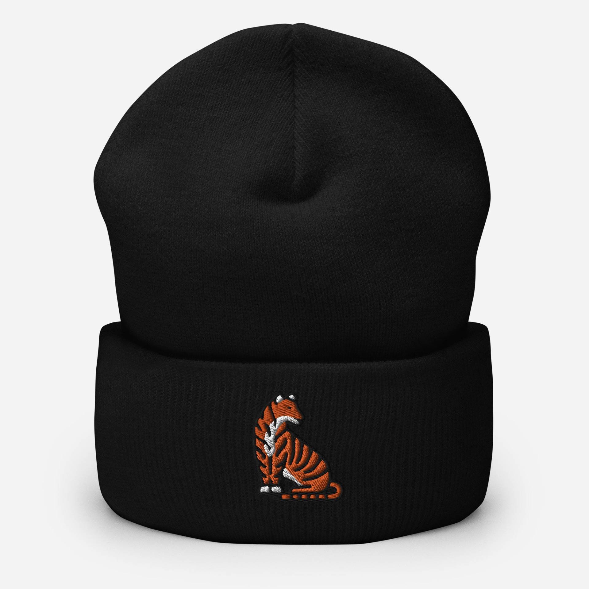 Tiger Beanie Mütze, Wild Jungle Cat Stickerei Strickmütze Wintermütze, Unisex Herbst Warme Mütze in Mehreren Farben, Geschenk Tiger Beanie Mütze, Wild Jungle Cat Stickerei Strickmütze Wintermütze, Unisex Herbst Warme Mütze in Mehreren Farben, Geschenk von StitchinSmilesCo