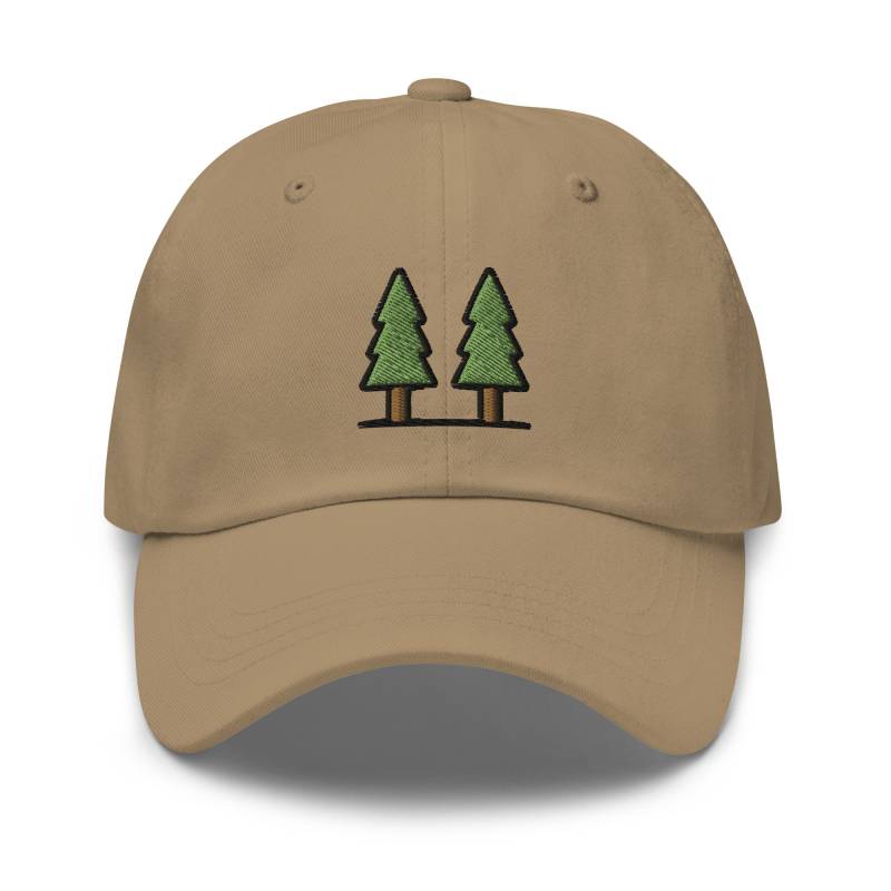 Waldbäume Papa Hut, Bestickte Natur-Baseballmütze, Unisex Verstellbare Unstrukturierte Dad-Kappe 6 Panel Mehrere Farben, Camping Wandern Geschenk von StitchinSmilesCo