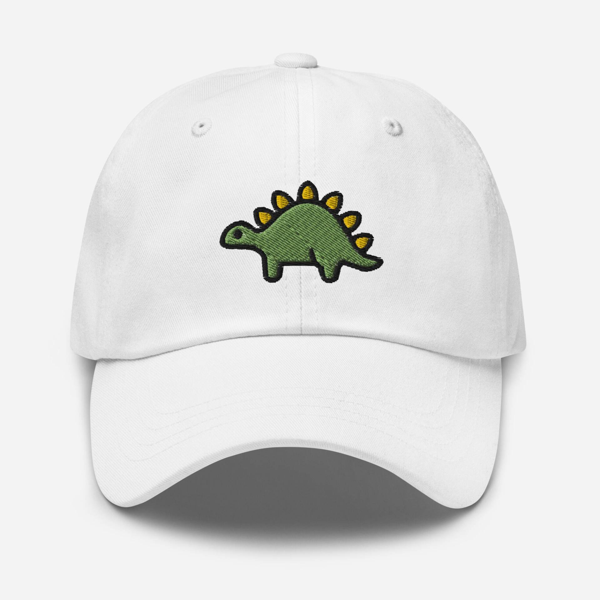 stegosaur Papa Hut, Bestickter Hut Niedlicher Dino, Baseballmütze - Unisex Verstellbare Unstrukturierte 6 Panel in Mehreren Farben von StitchinSmilesCo