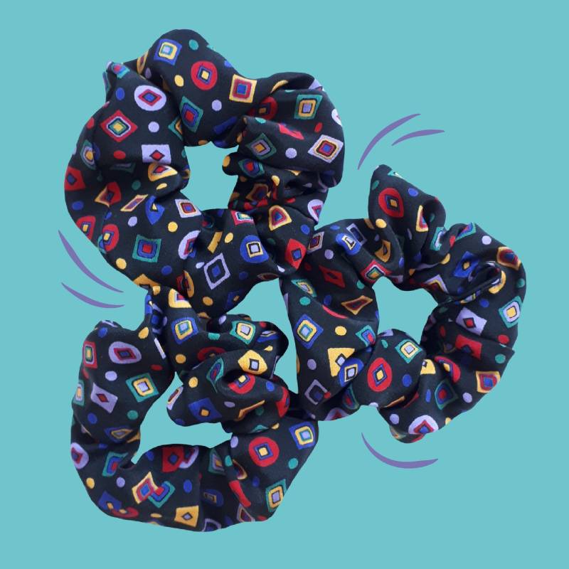 Scrunchie Haargummi, Recycling Stoff von StitchyVibesShop