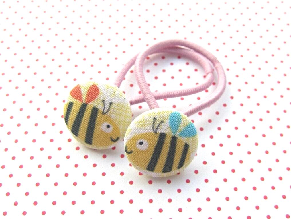 Bienen Haargummi-Set Für Kinder - Sommer-Accessoire Mit Tiermotiv Rosa Zopfband Geschenk Mädchen Schule & Kindergarten Bienen Haargummi-Set Für Kinder - Sommer-Accessoire Mit Tiermotiv Rosa Zopfband Geschenk Mädchen Schule & Kindergarten von StixeriaKids