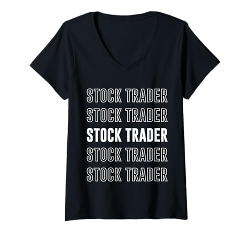 Damen Aktienhändler T-Shirt mit V-Ausschnitt Damen Aktienhändler T-Shirt mit V-Ausschnitt von Stock Trader Apparel