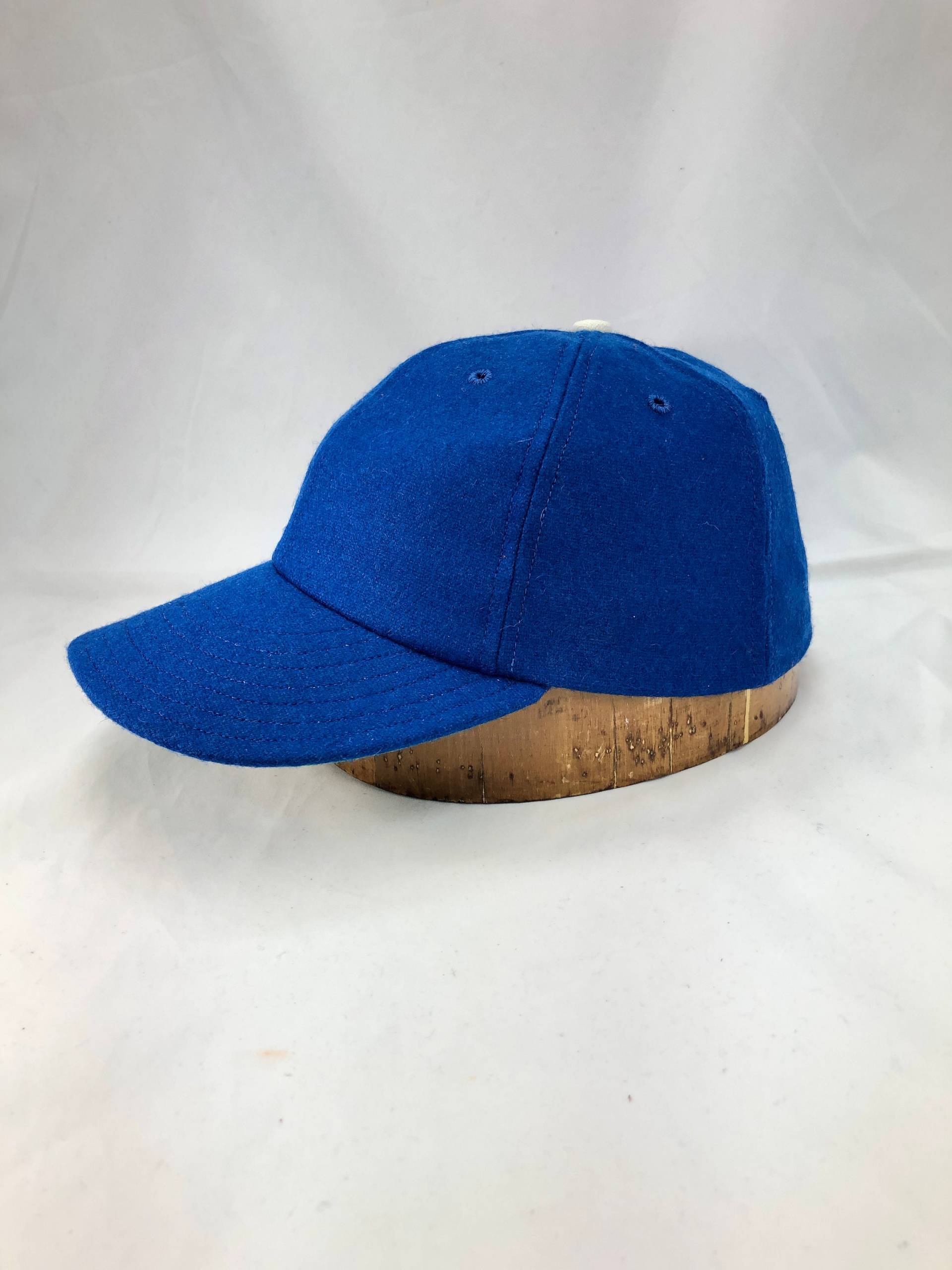 6 Panel Cap Aus Königsblauer Melton Wolle Mit 3" Schirm. Jede Größe Möglich. Bitte Beim Checkout Auswählen. Auf Bestellung von StockbridgeSewing