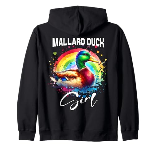 Mallard Duck Mädchen Stockente Kapuzenjacke Mallard Duck Mädchen Stockente Kapuzenjacke von Stockente Designs Damen