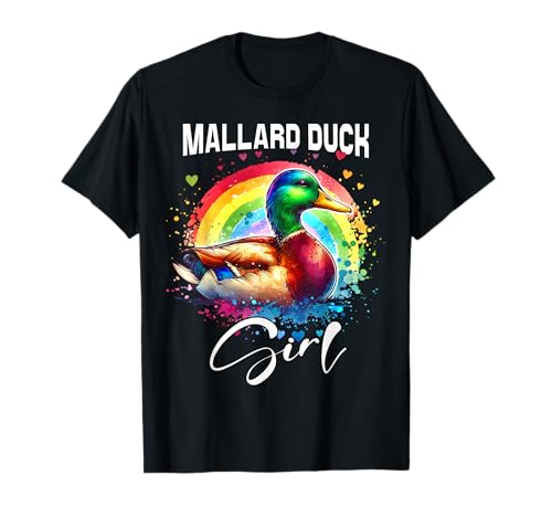 Mallard Duck Mädchen Stockente T-Shirt von Stockente Designs Damen