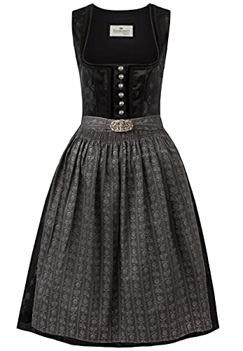 Stockerpoint Bedienungsdirndl Odette mit Schürze (anthrazit, 42) von Stockerpoint Dirndl