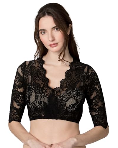 Stockerpoint Damen Alaya Dirndlbluse, schwarz, 44 von Stockerpoint