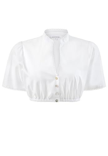 Stockerpoint Damen Bluse 1060 Trachtenbluse, Weiß (Weiss Weiss), 40 von Stockerpoint