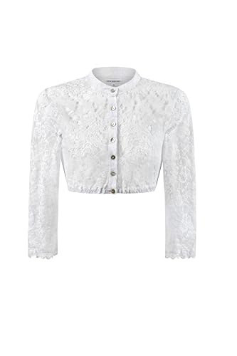 Stockerpoint Damen Candy Trachtenbluse, Weiß, 36 von Stockerpoint