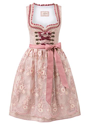 Stockerpoint Damen Dirndl Alena Kleid für besondere Anlässe, Altrosa, 40 von Stockerpoint