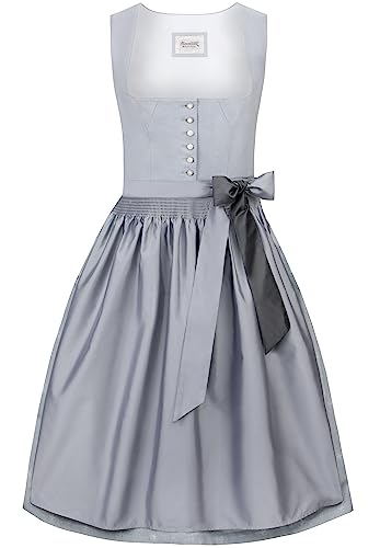 Stockerpoint Damen Audrey Midi Dirndl, hellgrau, 40 von Stockerpoint