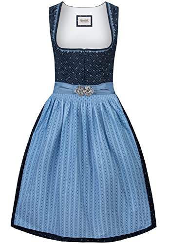 Stockerpoint Damen Dirndl Dunja Kleid für besondere Anlässe, dunkelblau, 42 von Stockerpoint