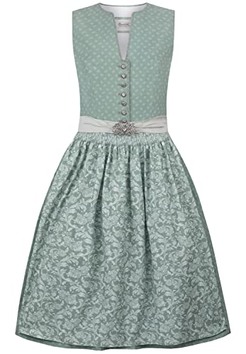 Stockerpoint Damen Dirndl Franka Kleid für besondere Anlässe, Salbei, 34 von Stockerpoint