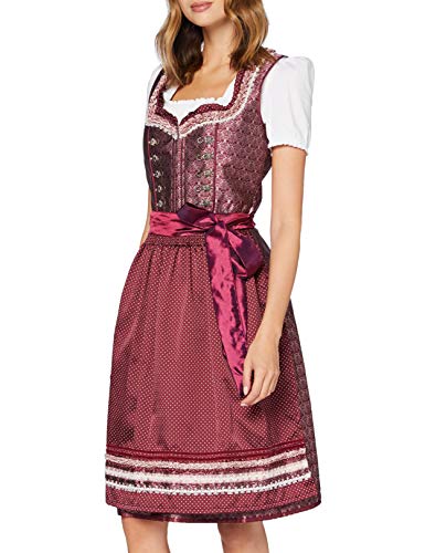 Stockerpoint Damen Dirndl Giselle Kleid für besondere Anlässe, Bordeaux, 32 von Stockerpoint