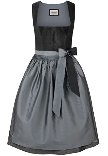 Stockerpoint Damen Dirndl Gloria Kleid für besondere Anlässe, Graphit, 38 von Stockerpoint