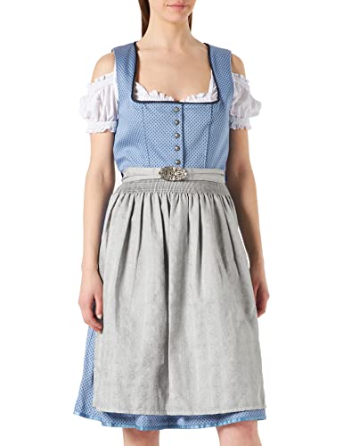 Stockerpoint Damen Dirndl INES Kleid für besondere Anlässe, blau-grau, 34 von Stockerpoint