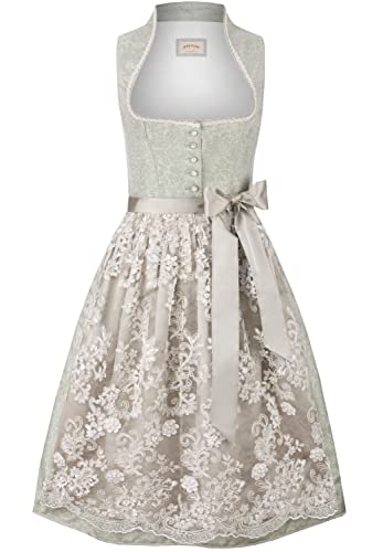 Stockerpoint Damen Dirndl Jane Kleid für besondere Anlässe, Salbei, 32 von Stockerpoint