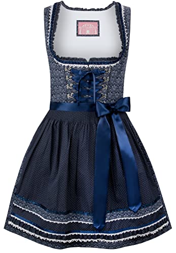 Stockerpoint Damen Dirndl Kim Kleid für besondere Anlässe, dunkelblau, 30 von Stockerpoint