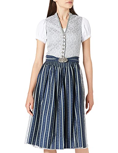 Stockerpoint Damen Dirndl Leonie Kleid, grau-blau, 34 von Stockerpoint