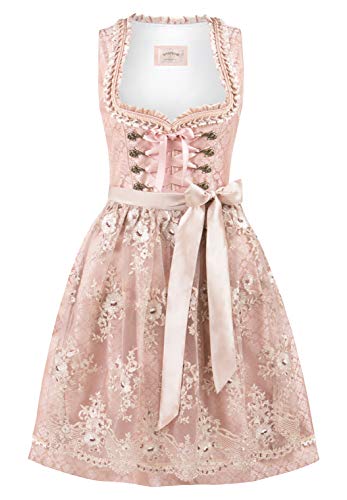 Stockerpoint Damen Dirndl Lilou Kleid für besondere Anlässe, Altrosa, 30 von Stockerpoint