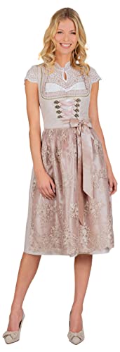 Stockerpoint Damen Dirndl Loretta Kleid f r besondere Anl sse, Taupe, 34 EU von Stockerpoint