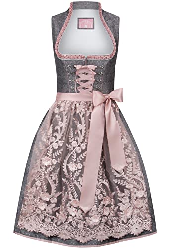 Stockerpoint Damen Dirndl Marietta Kleid für besondere Anlässe, Altrosa, 38 von Stockerpoint