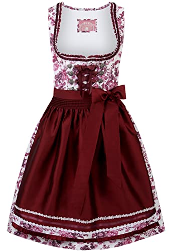 Stockerpoint Damen Dirndl Nikola Kleid für besondere Anlässe, Bordeaux, 34 von Stockerpoint