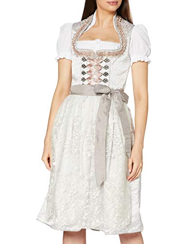 Stockerpoint Damen Dirndl Xenia Kleid für besondere Anlässe, Creme, 32 von Stockerpoint