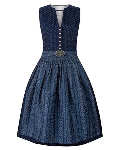 Stockerpoint Damen Ellie Midi Dirndl, dunkelblau, 46 von Stockerpoint