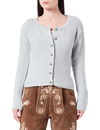 Stockerpoint Juliette Damen Trachtenstrickjacke, Rauchblau, 38 von Stockerpoint