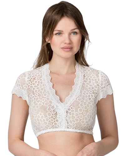 Stockerpoint Damen Kensy Dirndlbluse, Creme, 44 von Stockerpoint