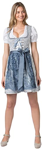 Stockerpoint Damen Nanita Mini Dirndl, Rauchblau, 30 von Stockerpoint