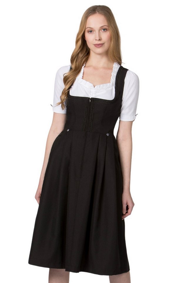 Stockerpoint Dirndl Midi Dirndl 1tlg. - ZITA - schwarz von Stockerpoint