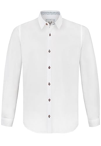 Stockerpoint Herren Peter Trachtenhemd, Weiss blau, XL von Stockerpoint