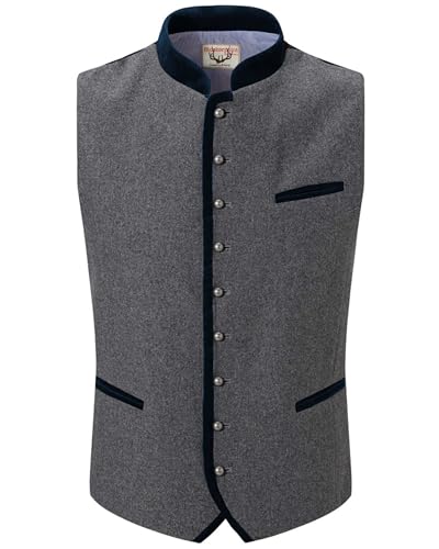Stockerpoint Herren Alonso Trachtenweste, grau nachtblau, 60 von Stockerpoint