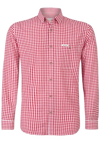 Stockerpoint Campos3 Herren Trachtenhemd, Rot, XL von Stockerpoint
