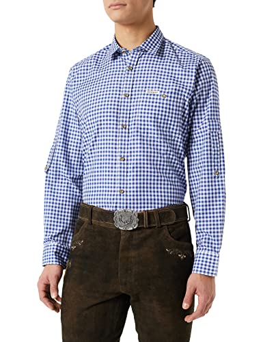 Stockerpoint Herren Campos3 Trachtenhemd, Blau (Blau), X-Large von Stockerpoint